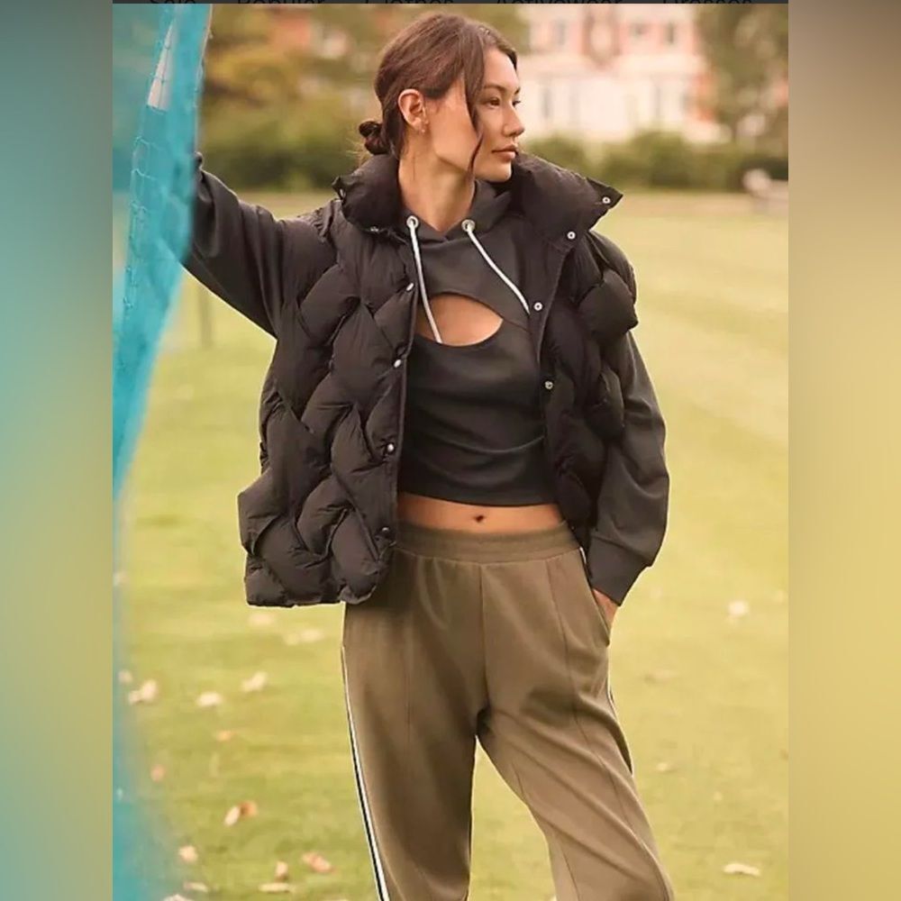 Daily Practice by Anthropologie Sport Cutout Crop Hoodie